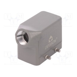 1 pcs x DEGSON ELECTRONICS - D10B-SE-4G-PG16 - Enclosure: for HDC connectors, size D10B, for cable, angled, PG16