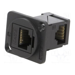 1 pcs x CLIFF - CP30252 - Coupler, FT, Cat: 6, Layout: 8p8c, RJ45 socket,both sides, angled