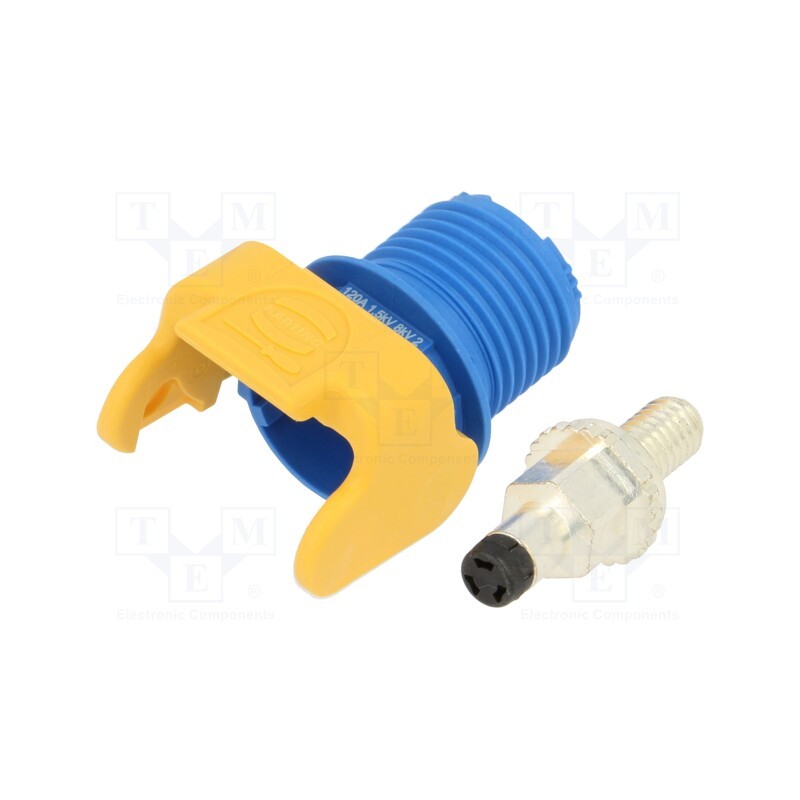 1 pcs x HARTING - 9930011128 - Socket, DC supply, Han® S,Han® S 120, male, PIN: 1, swivel, screw