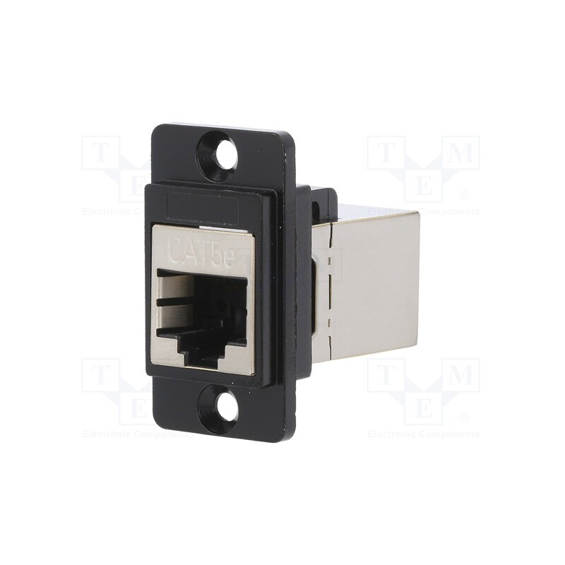 1 pcs x CLIFF - CP30720SMB - Coupler, DUALSLIM, Cat: 5e, shielded, Layout: 8p8c, 29mm, Mat: metal
