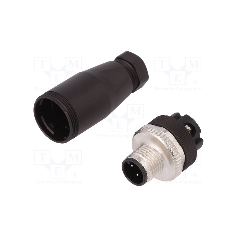 1 pcs x BINDER - 99 0429 14 04 - Connector: M12, plug, male, PIN: 4, external thread,threaded joint