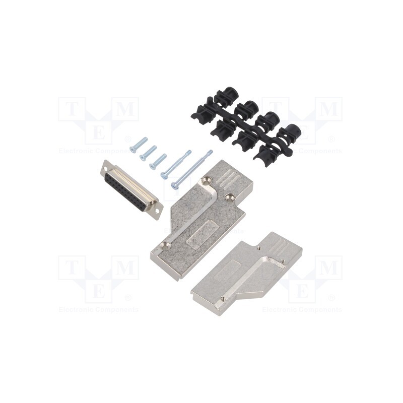 1 pcs x MH CONNECTORS - MHDCMR25-DB25S-K - D-Sub, PIN: 25, plug, female, for cable, angled 90°, soldering