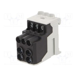 1 pcs x SIMET - 81601007 - Splice terminal: distribution block, 10mm2,25mm2, ways: 1, black