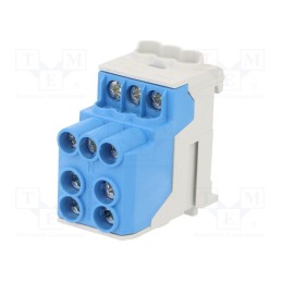 1 pcs x SIMET - 81601003 - Splice terminal: distribution block, 10mm2,25mm2, ways: 1, blue