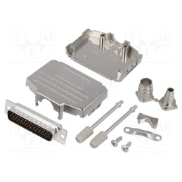 1 pcs x ENCITECH - DPPK25-M-HDP-K - D-Sub HD, PIN: 44, plug, male, soldering, for cable, black