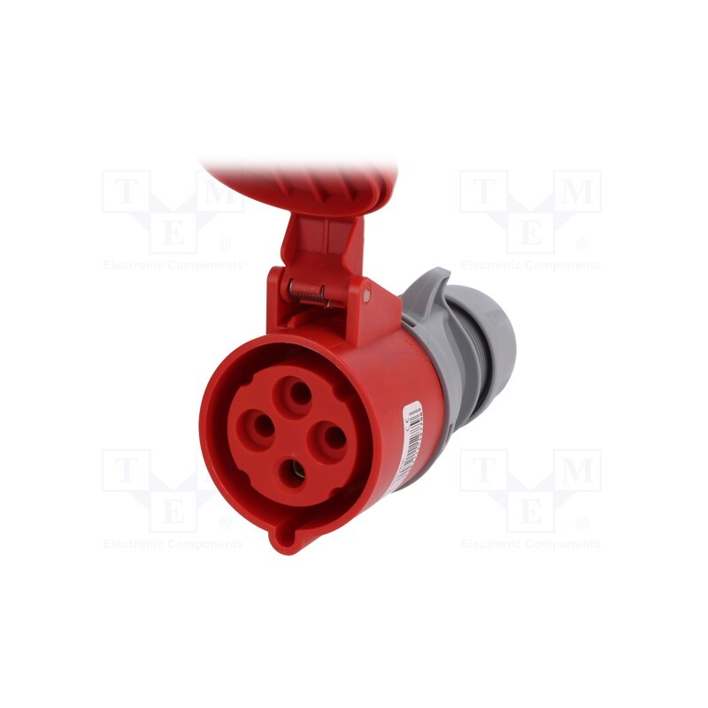 1 pcs x PCE - 224-6TT - Connector: AC supply 3-phase, socket, female, 32A, 400VAC, IP44