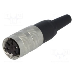 1 pcs x AMPHENOL - T3361001U - Connector: M16, plug, female, soldering, for cable, PIN: 5, 5A, 300V
