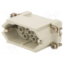 1 pcs x AMPHENOL - C14610A0150602 - Connector: HDC, contact insert, male, C146,heavy|mate D, PIN: 15