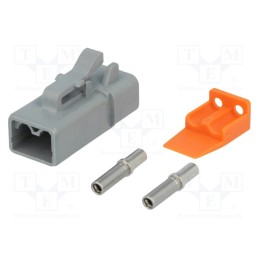 1 pcs x AMPHENOL - ATP06-2S-KIT01 - Connector: wire-wire, ATP, female, plug, for cable, PIN: 2, crimped