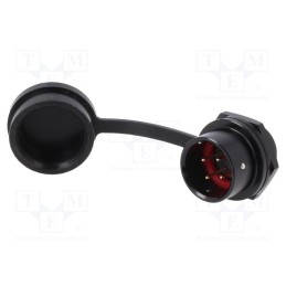 1 pcs x WEIPU - SA1612/P4B-1 - Socket, SA16, male, PIN: 4, IP67, 5A, soldering, 500V, 0.75mm2