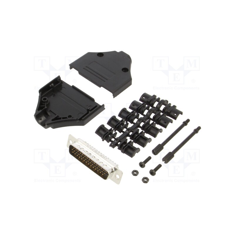 1 pcs x Amphenol Communications Solutions - L17DTPK-P-25+L717HDB44P - D-Sub HD, PIN: 44, male, straight, soldering, for cable, g