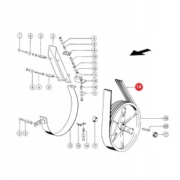 V-belt claas 661458 0 gates 1425228