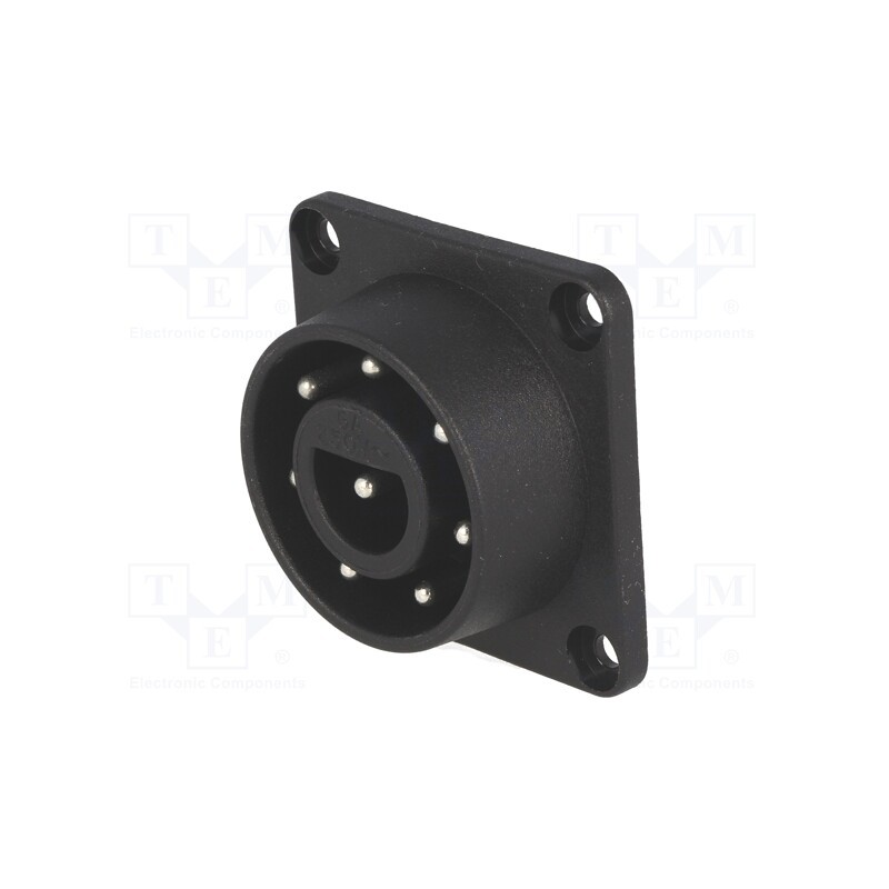 1 pcs x BULGIN - PX0959/P/PC - Connector: circular, THT, male, 6A, 250VAC, -20÷70°C, PIN: 8