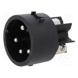 1 pcs x BULGIN - SA3241 - Connector: circular, contact insert, male, PIN: 4, Mini Buccaneer