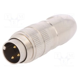 1 pcs x LUMBERG - 0332 03 - Connector: M16, plug, male, soldering, for cable, PIN: 3, 5A, 250V