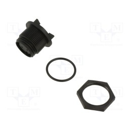 1 pcs x BULGIN - PX0413/02S - Connector: circular, socket, female, PIN: 2, w/o contacts, IP68