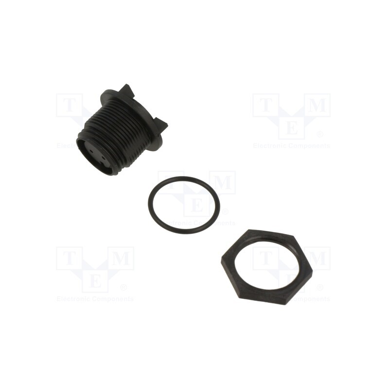 1 pcs x BULGIN - PX0413/02S - Connector: circular, socket, female, PIN: 2, w/o contacts, IP68