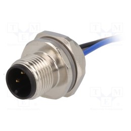 1 pcs x TE Connectivity - T4171210003-001 - Socket, M12, PIN: 3, male, A code-DeviceNet / CANopen, cables, IP67