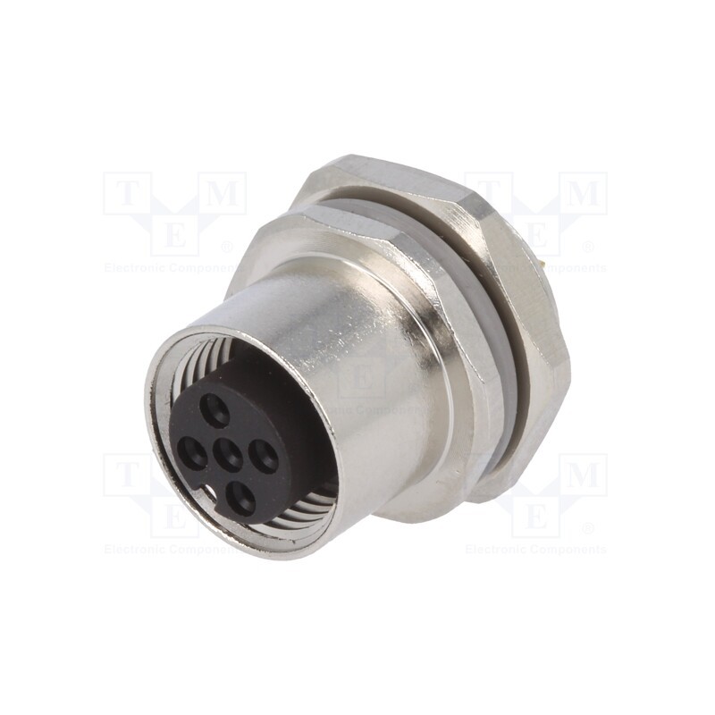1 pcs x TE Connectivity - T4133012041-000 - Socket, M12, PIN: 4, female, A code-DeviceNet / CANopen, soldering