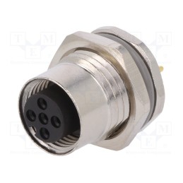 1 pcs x TE Connectivity - T4141012041-000 - Socket, M12, PIN: 4, female, A code-DeviceNet / CANopen, THT, IP67