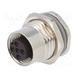 1 pcs x TE Connectivity - T4131012041-000 - Socket, M12, PIN: 4, female, A code-DeviceNet / CANopen, soldering