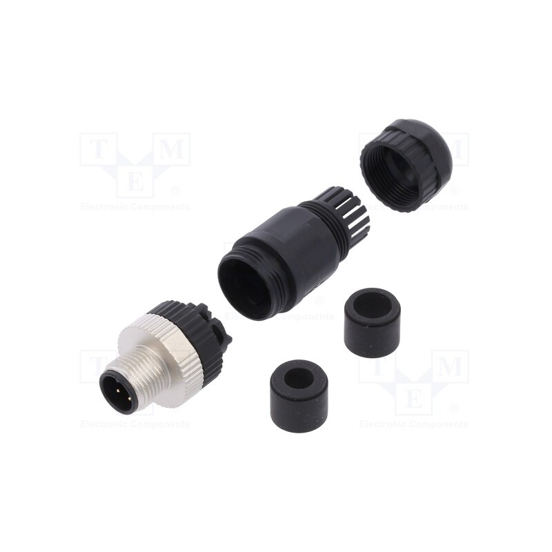 1 pcs x DEGSON ELECTRONICS - PB-M12A-04P-MM-SL7001-00A(H) - Plug, M12, PIN: 4, male, A code-DeviceNet / CANopen, for cable