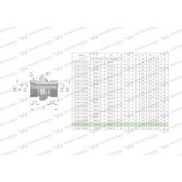 Hydraulic connection m30x2 22l m22x1 5 2 pcs