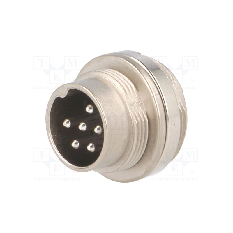 1 pcs x AMPHENOL - C09131W0061002U - Connector: M16, socket, male, soldering, PIN: 6, 5A, 300V, IP65,IP67