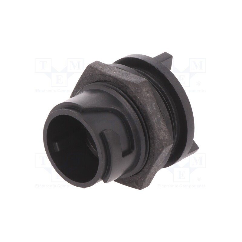 1 pcs x BULGIN - PXP4013/10P - Connector: circular, socket, male, PIN: 10, w/o contacts, UL94V-0