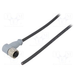 1 pcs x CONEC - SAL-12-RKW4-2/K1 - Plug, M12, PIN: 4, female, A code-DeviceNet / CANopen, 2m, cables