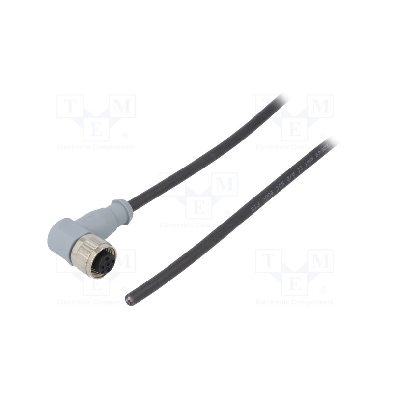 1 pcs x CONEC - SAL-12-RKW4-2/K1 - Plug, M12, PIN: 4, female, A code-DeviceNet / CANopen, 2m, cables