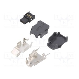 1 pcs x HARTING - 09451812560XL - Connector: ix Industrial, plug, ix Industrial®, female, PIN: 10, A