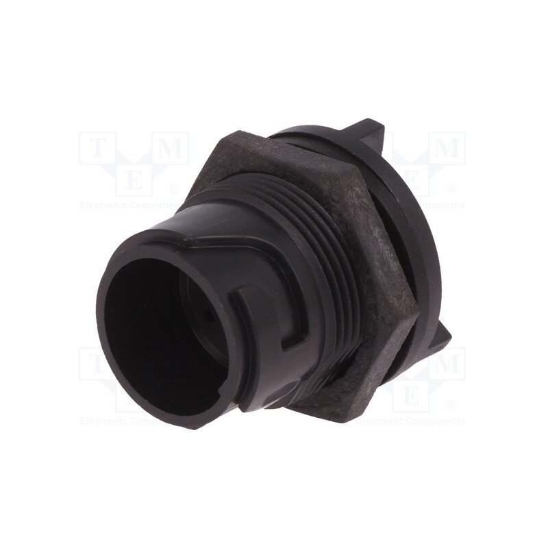 1 pcs x BULGIN - PXP4013/06P - Connector: circular, socket, male, PIN: 6, w/o contacts, UL94V-0