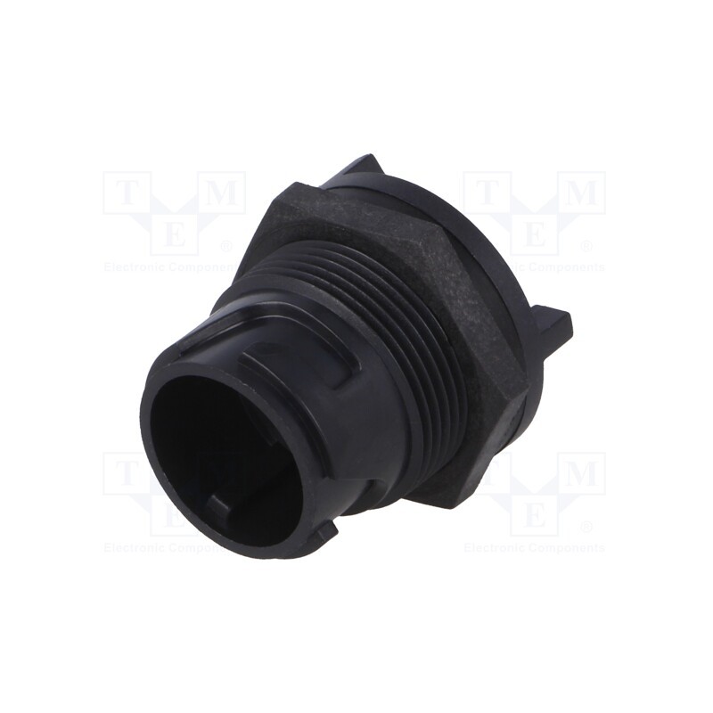 1 pcs x BULGIN - PXP4013/04P - Connector: circular, socket, male, PIN: 4, w/o contacts, UL94V-0