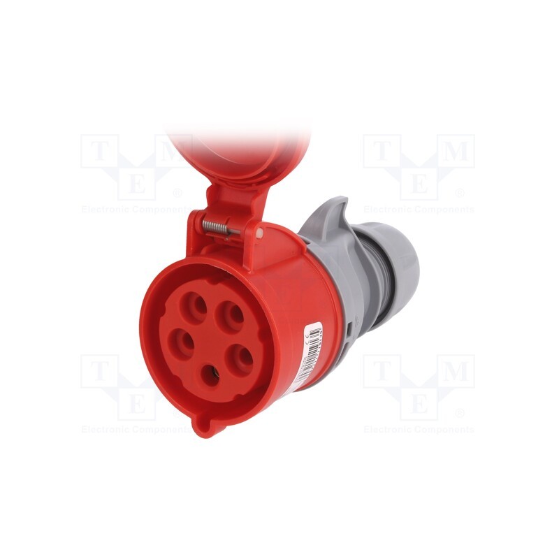 1 pcs x PCE - 225-6TT - Connector: AC supply 3-phase, socket, female, 32A, 400VAC, IP44