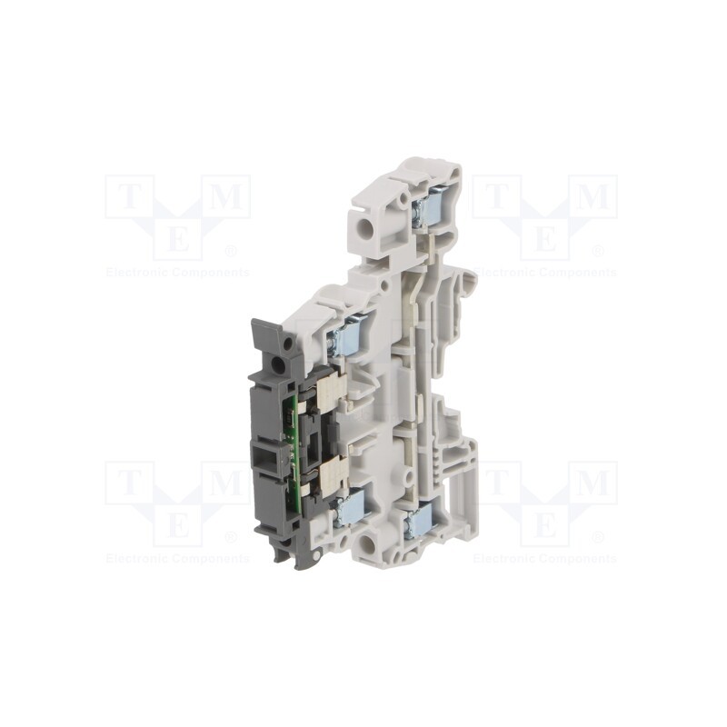 1 pcs x TE Connectivity - 1SNK508423R0000 (ZS4-D2-SF1-R1) - Splice terminal: rail, 0.2÷6mm2, ways: 2, terminals: 4, Width: 8mm