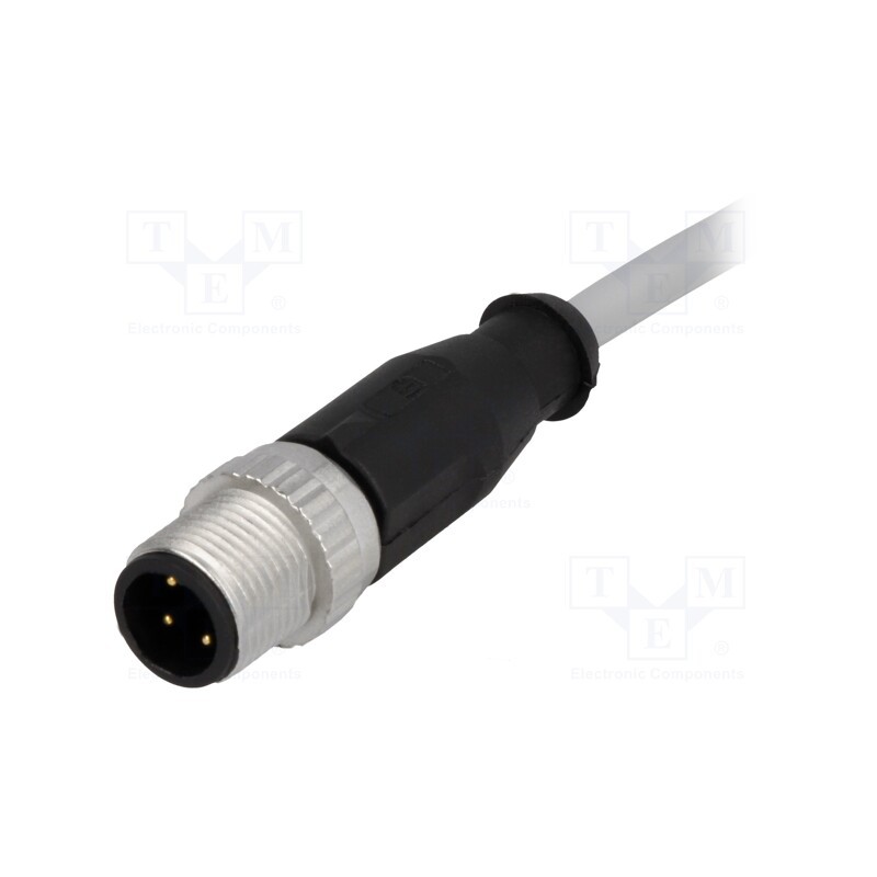 1 pcs x HARTING - 21348400484005 - Plug, M12, PIN: 4, male, A code-DeviceNet / CANopen, 0.5m, straight
