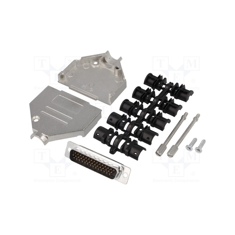 1 pcs x ENCITECH - DTZK25-HDP-K - D-Sub HD, PIN: 44, plug, male, soldering, for cable, black