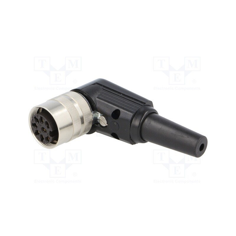 1 pcs x LUMBERG - WKV 80 - Connector: M16, plug, female, soldering, for cable, PIN: 8, 5A, 60V