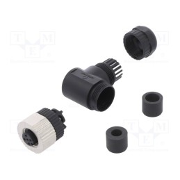 1 pcs x DEGSON ELECTRONICS - PB-M12A-04P-FF-SR7001-00A(H) - Plug, M12, PIN: 4, female, A code-DeviceNet / CANopen, for cable