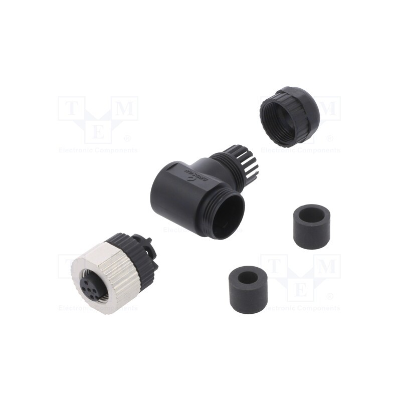 1 pcs x DEGSON ELECTRONICS - PB-M12A-04P-FF-SR7001-00A(H) - Plug, M12, PIN: 4, female, A code-DeviceNet / CANopen, for cable