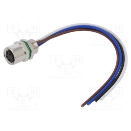 1 pcs x DEGSON ELECTRONICS - SD-M8A-04P-FF-SH7B10-00A(H) - Connector: M8, female, PIN: 4, straight, for panel mounting, socket