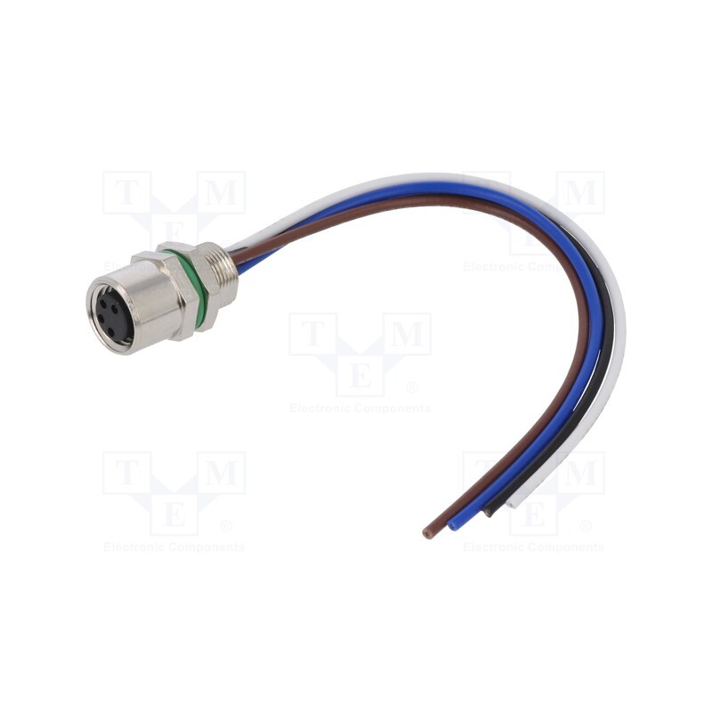 1 pcs x DEGSON ELECTRONICS - SD-M8A-04P-FF-SH7B10-00A(H) - Connector: M8, female, PIN: 4, straight, for panel mounting, socket