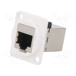1 pcs x CLIFF - CP30222SW - Coupler, FT, Cat: 6, shielded, Layout: 8p8c, RJ45 socket,both sides