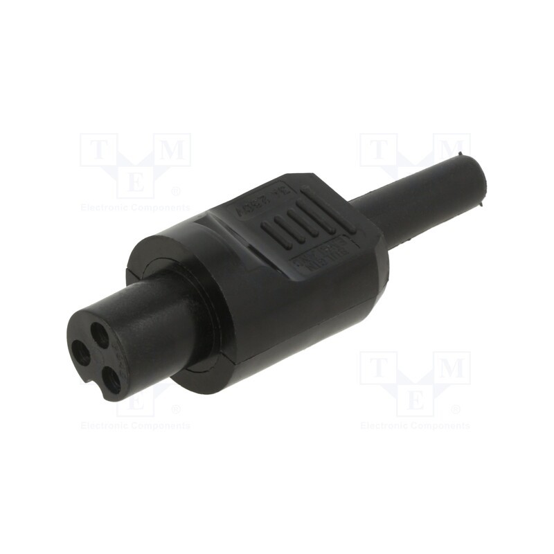 1 pcs x BULGIN - PX0646 - Connector: circular, plug, female, PIN: 6, for cable, soldering