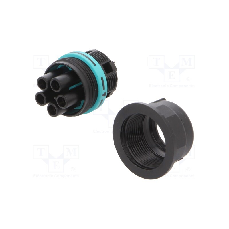 1 pcs x TECHNO - THB.387.M5A - Connector: AC supply, screw terminal, female, TH387, 0.25÷1.5mm2