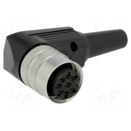 1 pcs x LUMBERG - WKV 81 - Connector: M16, plug, female, soldering, for cable, PIN: 8, 5A, 60V