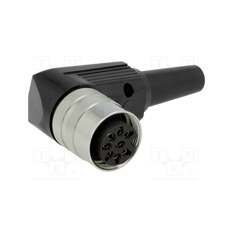 1 pcs x LUMBERG - WKV 81 - Connector: M16, plug, female, soldering, for cable, PIN: 8, 5A, 60V