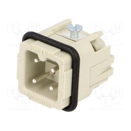 1 pcs x HARTING - 9200032611 - Connector: HDC, contact insert, male, Han® A, PIN: 4, 3+PE, size 3A