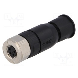 1 pcs x CONEC - SAL-8-RKC4-S5,5 - Connector: M8, female, PIN: 4, straight, for cable, plug, IP67